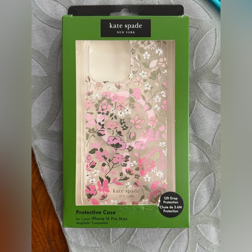 kate spade Pink Floral Case for iPhone 16 Pro Max